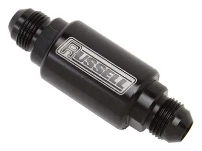 Edelbrock Edelbrock 650133 3 Length, 6AN Male Inlet/Outlet Fuel Filters With Black Finish