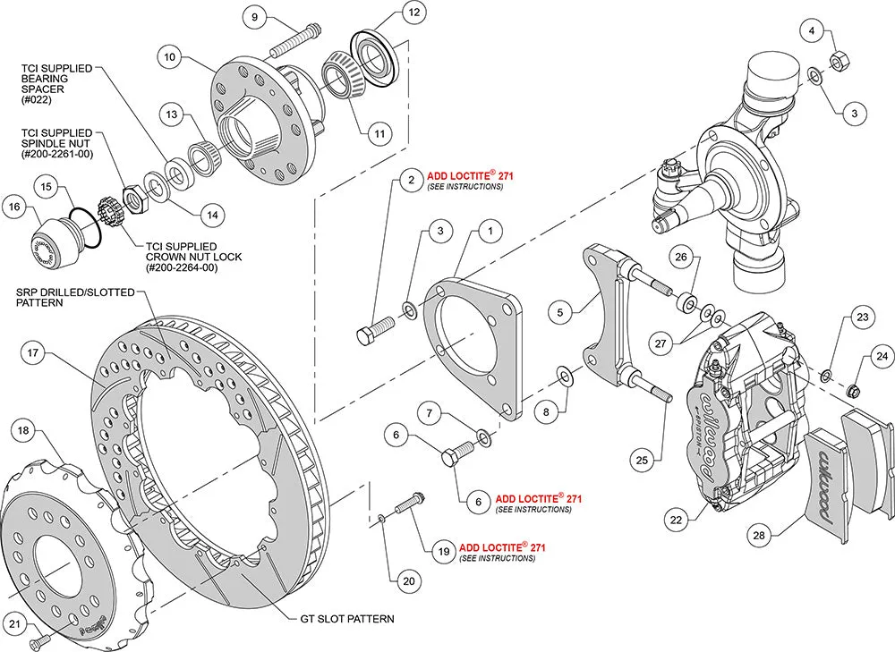 Forged Narrow Superlite 6R Big Brake Front Brake Kit (Hub) - 140-13225 product image