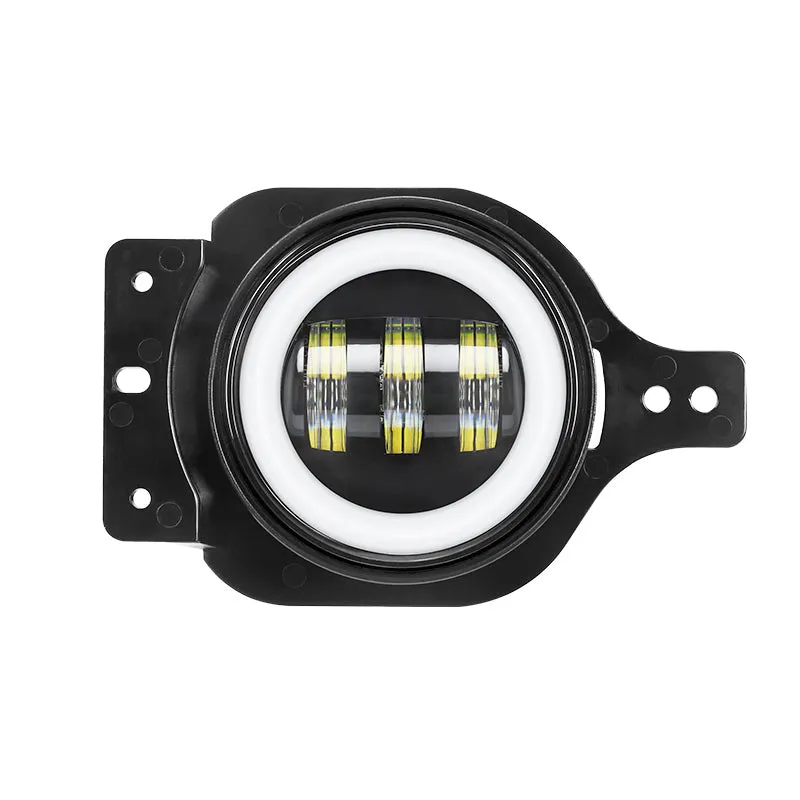 "4"" LED RGB Halo Fog Lights for For 2018+ Jeep Wrangler JL And Gladiator JT" product image