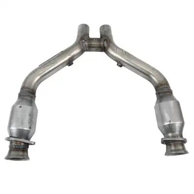 BBK Performance 2015-2017 Mustang v6 Short Mid h Pipe w Converters For Use w 164216420