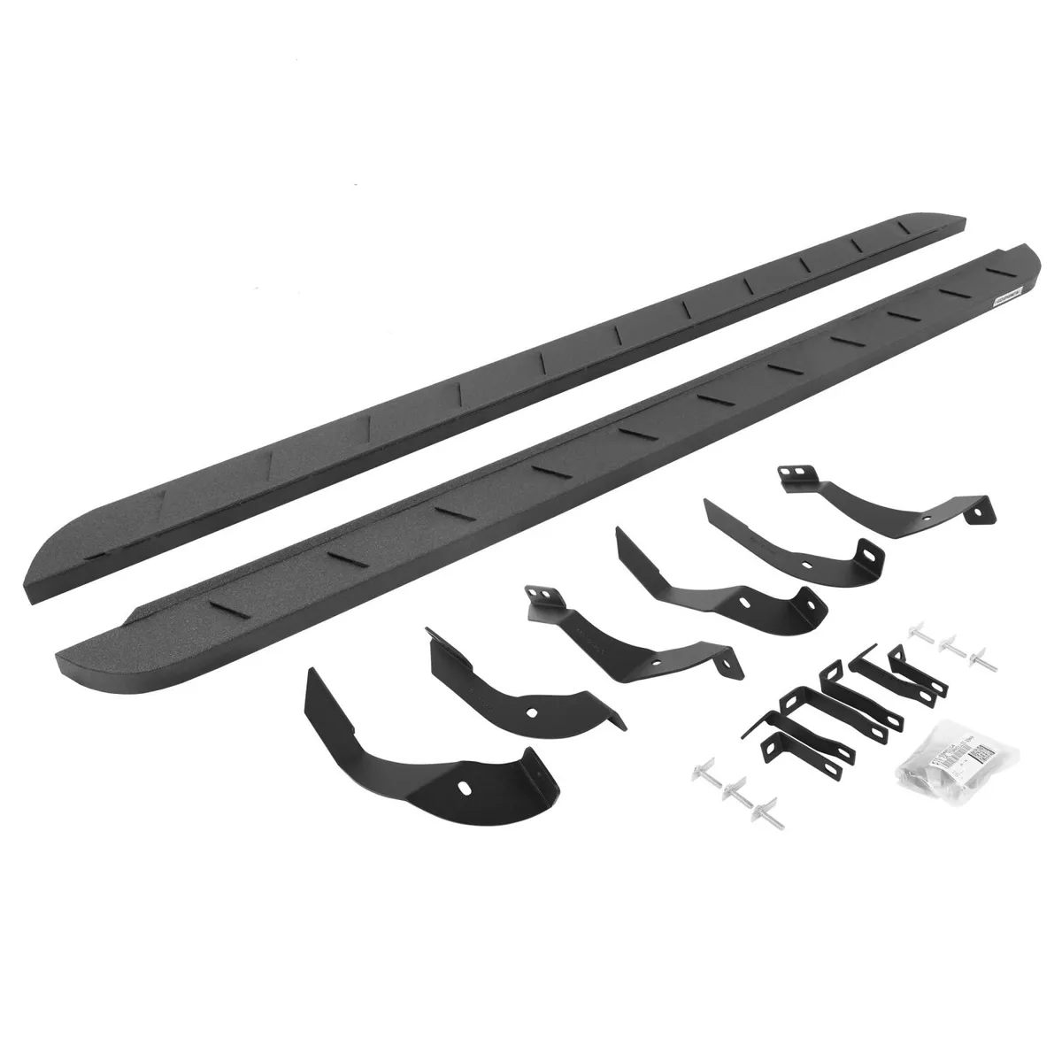 Go Rhino Go Rhino 63405187ST - RB10 Slim Line Running Boards With Mounting Brackets - Protective Bedliner Coating