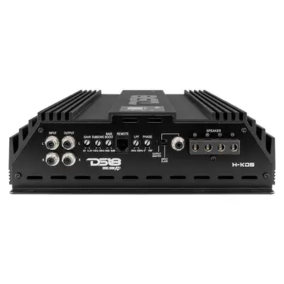 DS18 1-Channel | 9200 (Burst) @ 0.5Î© | 5000 @ 1Î© | 3500 @ 2Î© | 2200 @ 4Î© Watts RMS | With Voltmeter | Black