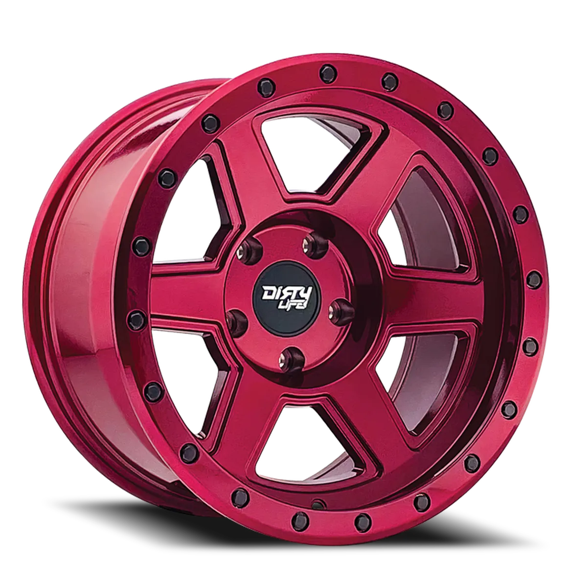 Dirty Life Race Wheels Compound 9315 Gloss Crimson Candy Red 17X9 6-139.7 -12Mm 106Mm product image