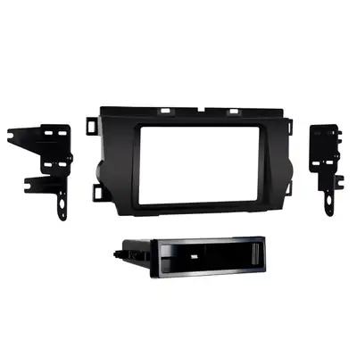 Metra Electronics Custom Fit Mounting Kit; Iso Din W/Pocket or Double Din Radio Provision; Incl.: Radio Trim Panel/Radio Brackets/Pocket/Clips/Screws;