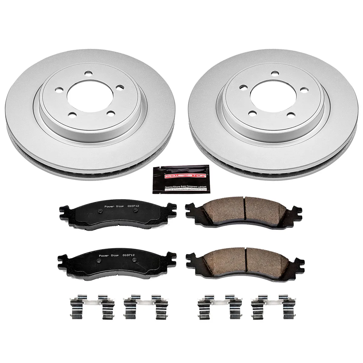 Z17 Geomet Coated Rotor Kit: Genuine Geomet Fully Coated Rotors; Ceramic Pads W/Hardware product image
