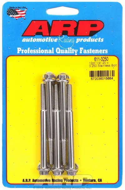 ARP Auto Racing S/S Bolt Kit - 12pt. (5) 1/4-20 x 3.250