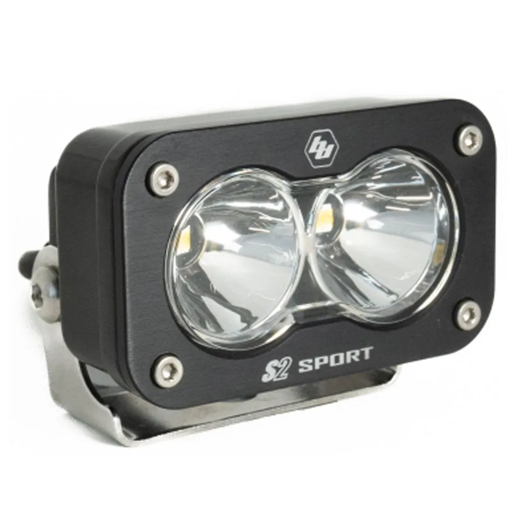 Baja Designs LED Work Light Clear Lens Spot Pattern Each S2 Sport Baja Designs