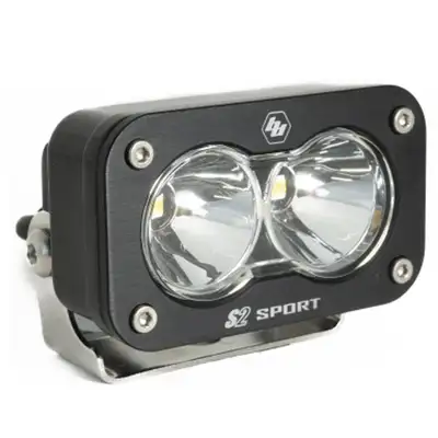Baja Designs LED Work Light Clear Lens Spot Pattern Each S2 Sport Baja Designs