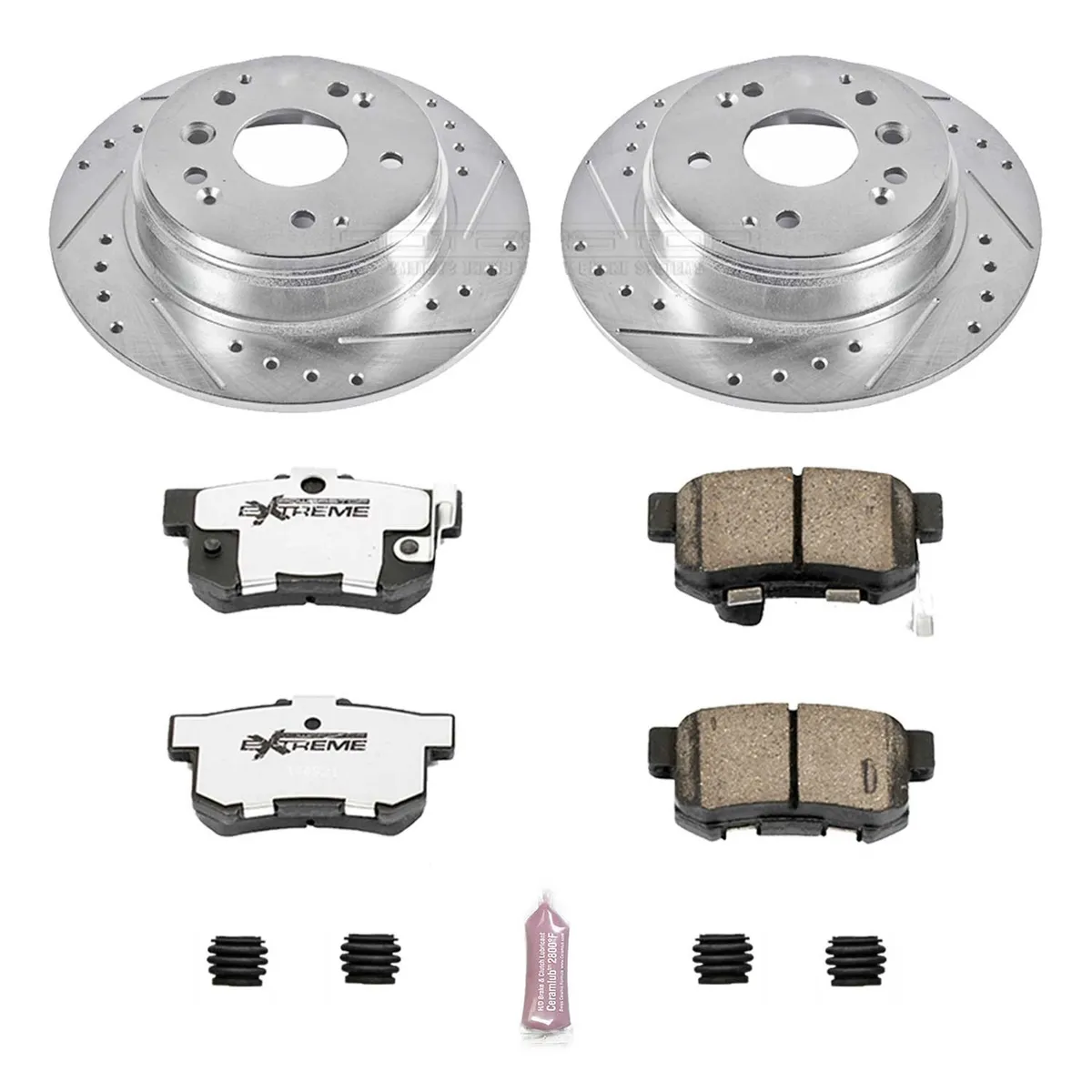 Z26 Street Warrior Upgrade Kit: Drilled/Slotted Rotors; Carbon-Fiber Ceramic Pads W/Hardware product image
