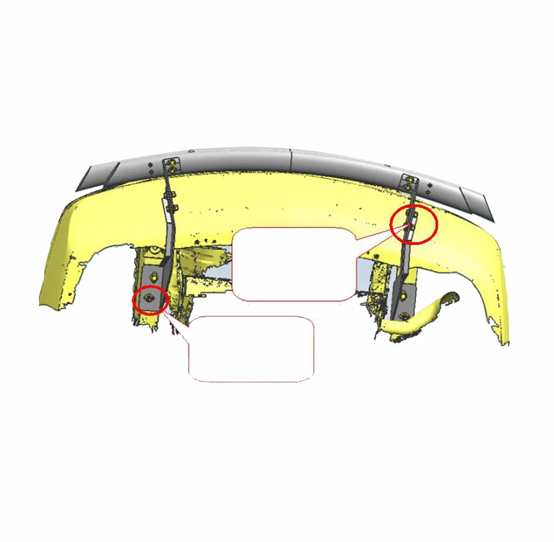 11c Durango/Grand Cherokee Rear Bumper Guard Double Layer Black product image