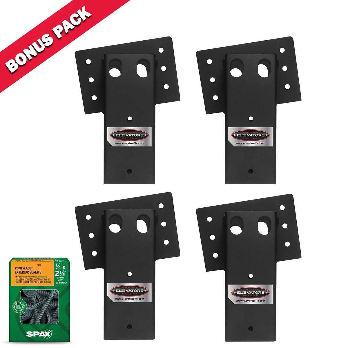 Elevators 4x4 Double Angle Brackets W/Structural Screw Bonus product image