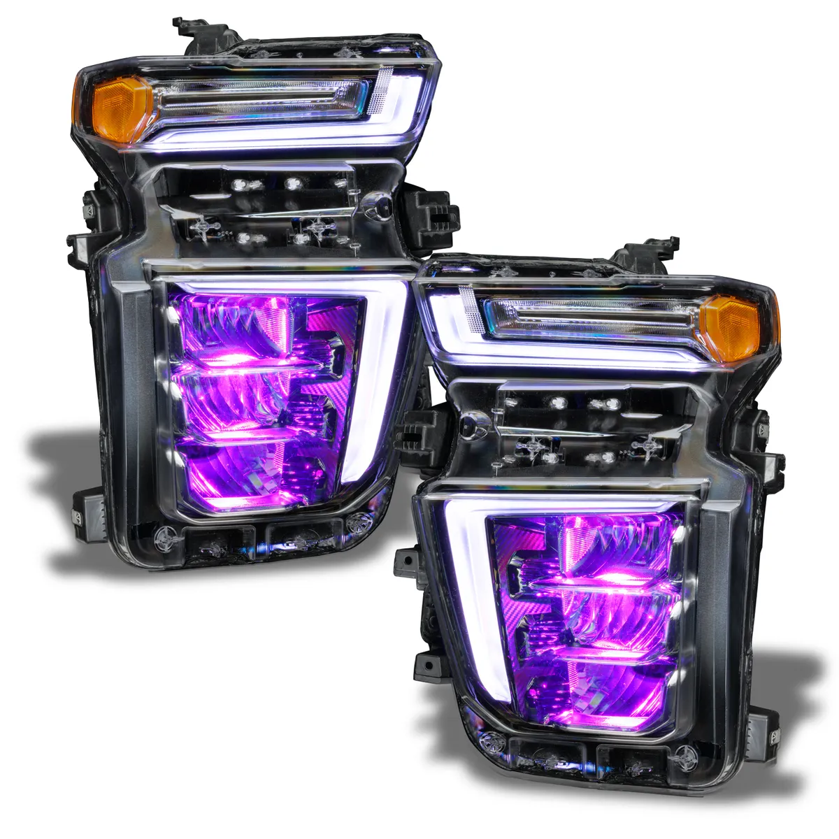 ORACLE Lighting 2020-2021 Chevrolet Silverado HD 2500 3500 ColorSHIFT RGB Headlight Demon Eye Kit product image