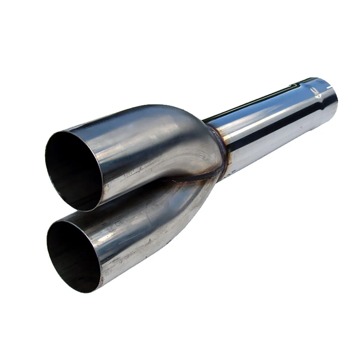 Armor Plus Dual System Muffler Delete Pipe; 4 in. Inlet/Outlet Diameter; 30 in. Overall Length; T409 Stainless Steel; 4 in. Outlet Diameter Tip; product image