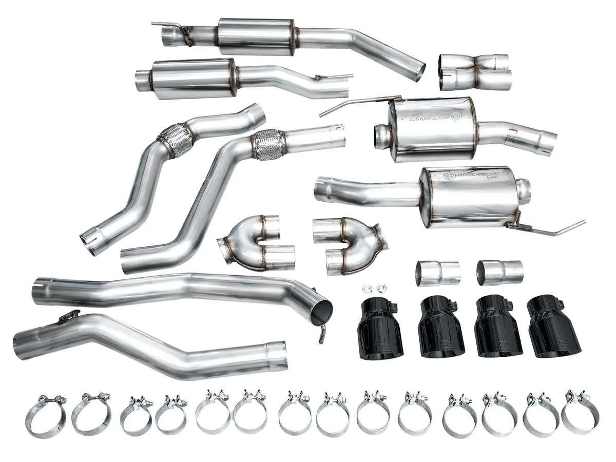 AWE Touring Edition Exhaust for Ford Explorer ST - Chrome Silver Tips product image