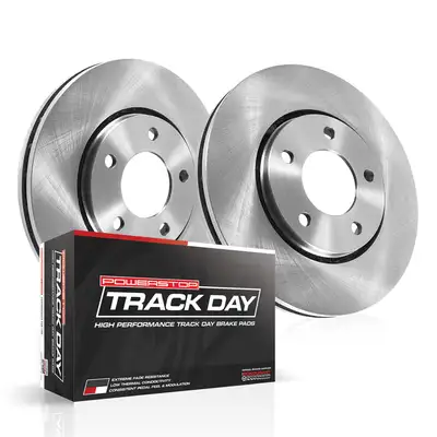 PowerStop Track Day Kit-Stage 1 Kit For Track Day Enthusiasts: Rotors And Pads-For Use W/Street Tires