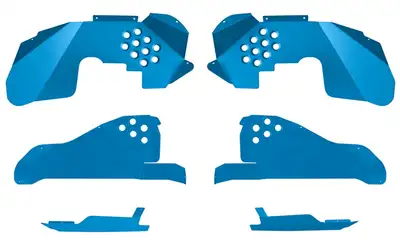 Steinjager Fenders 2007-2018 Inner Full Kit, Fronts, Rears, Front Inserts Playboy Blue