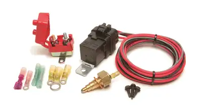 Painless Wiring Fan-Thom II Electric Fan Relay Kit; Thermostatic Switch 205 deg. On/190 deg. Off; Weatherproof; For Use w/GEN III GM Engines;