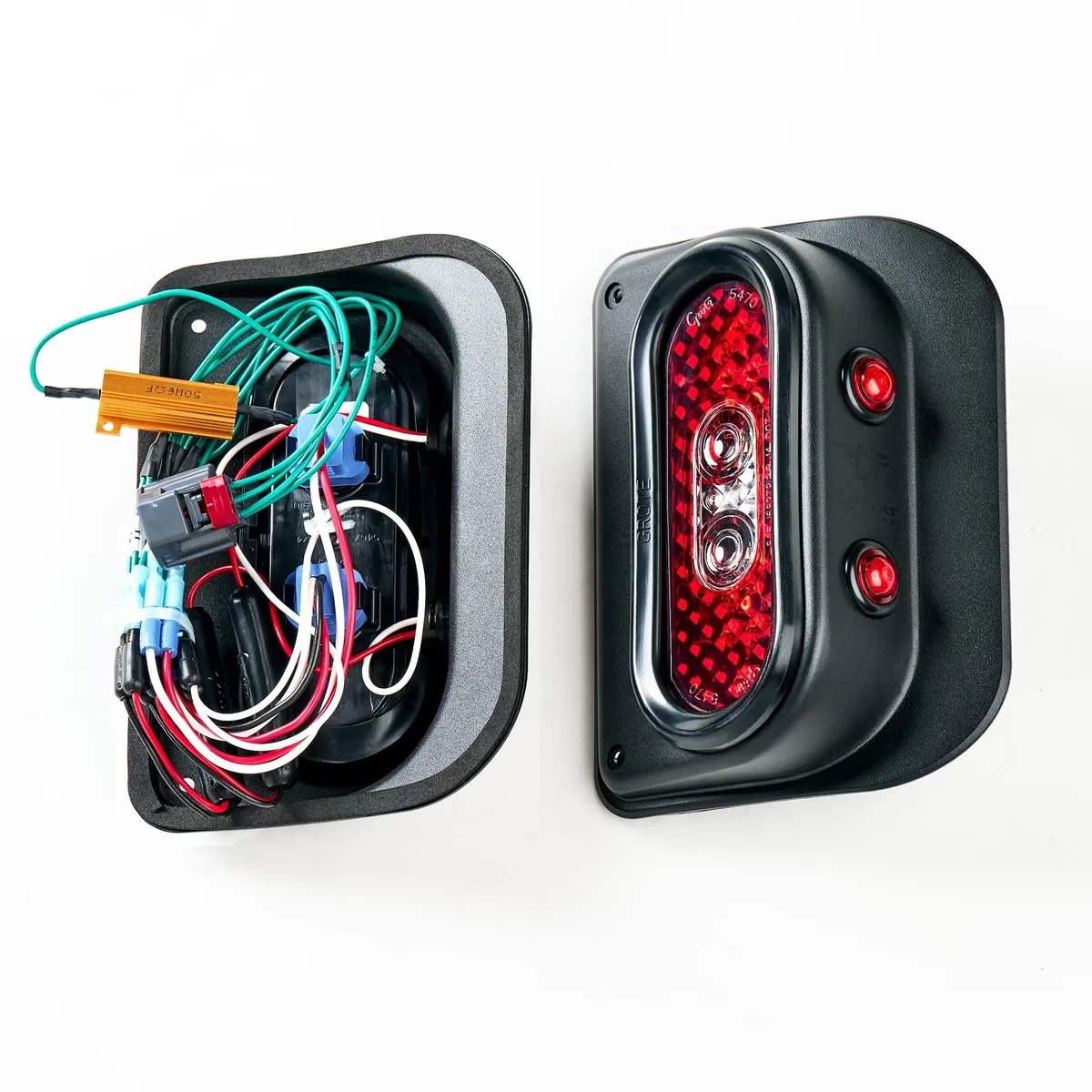 0718 Wrangler Jk/Jku Tail Gunner LED Tail Lights Black product image