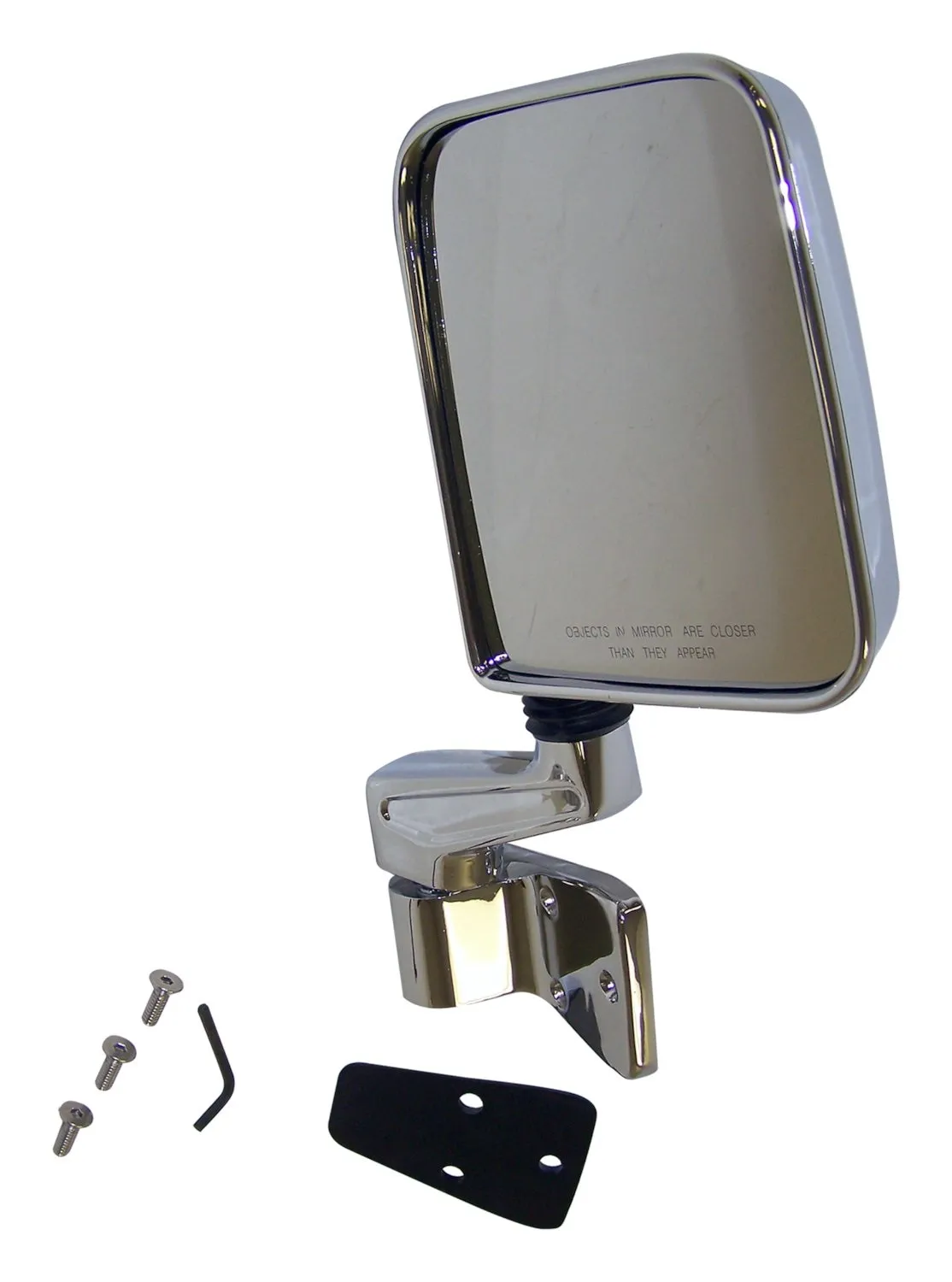 Crown Automotive Jeep Replacement 82201772C Right Manual Folding Mirror for 87-06 Jeep YJ, TJ Wrangler, 87/02 Style, Chrome product image