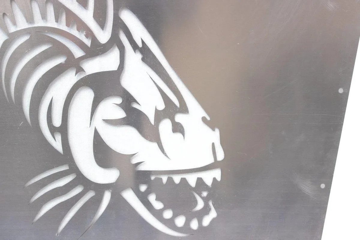 201318 Wrangler Fishbone JK Hood Louver (1318)raw Unpainted Raw Aluminum product image