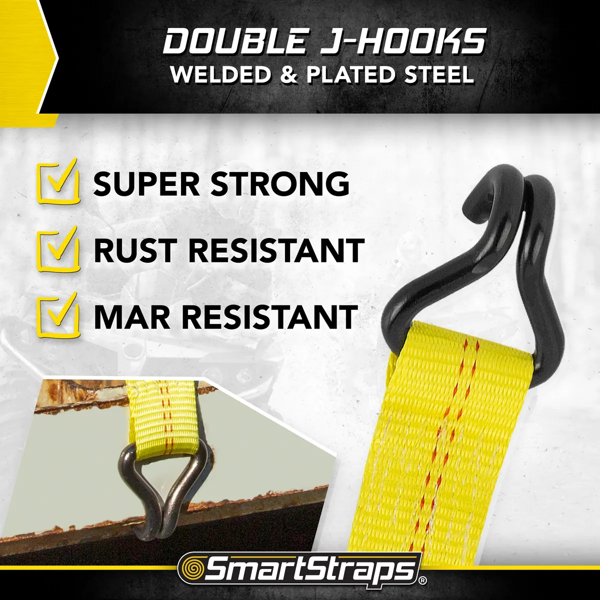 14ft 5000lb Ratchetx Ratchet Tie Down 2 pk Yellow product image