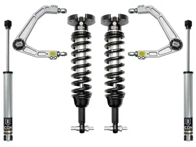 ICON Vehicle Dynamics ICON 2019-2026 Chevrolet Silverado 1500/GMC Sierra 1500, 1.5-3.5" Lift, Stage 2 Suspension System, Billet