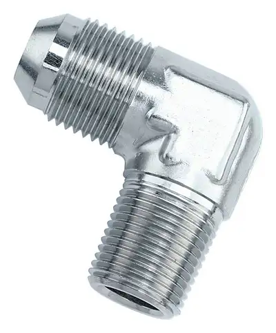 Edelbrock #3 to 1/8 NPT 90 Deg S Adapter