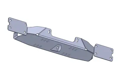 Savvy Off-Road 18c Wrangler/20c Gladiator Krawler Lite Winch Plate With Recovery Point Raw