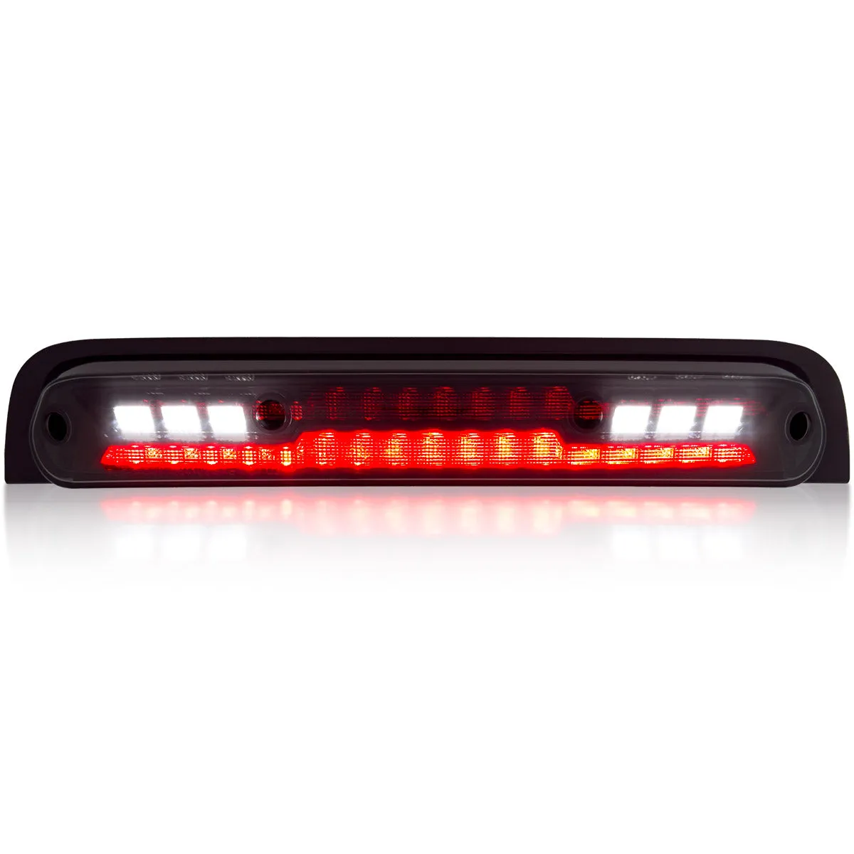 LED 3rd Brake Dodge 19-21 RAM 1500 And 19-21 RAM 2500 3500 - Ultra High Power Red LED 3rd Brake Light Kit w Ultra High Power Cree Xml White LED Cargo Lights - Smoked Lens product image