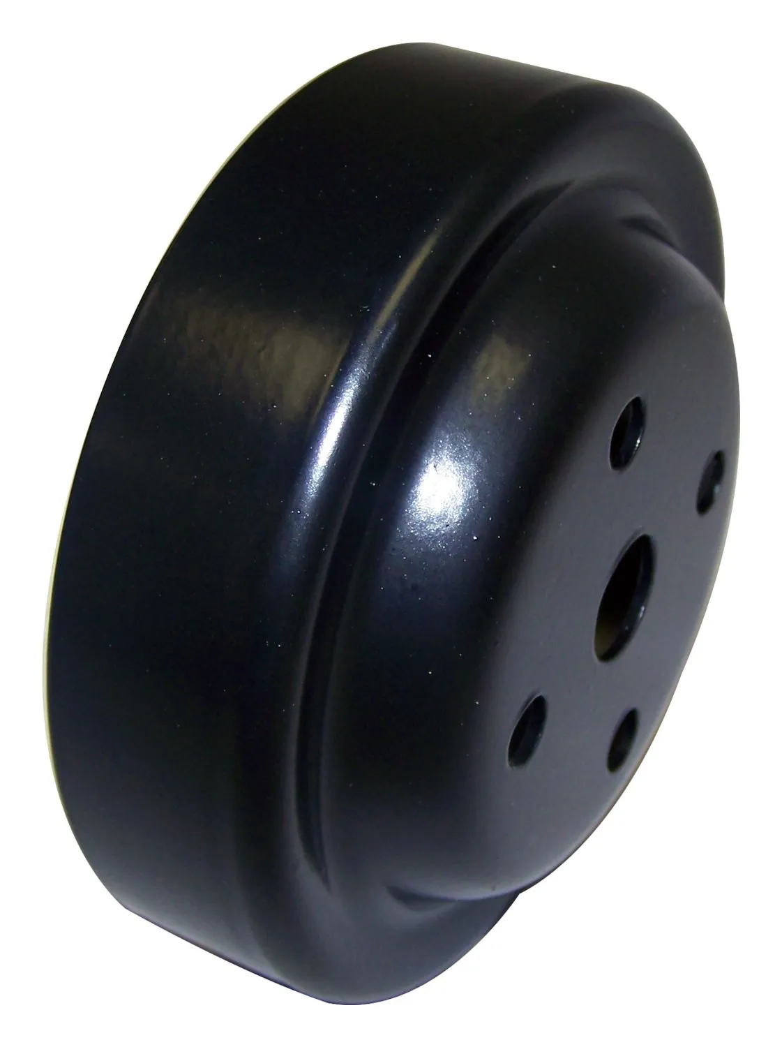 1987-1991 Cherokee XJ w/ 4.0L engine; Pulley is at water pump; Diameter: 4.57in-116mm; Smooth 1987-1991 Comanche MJ w/ 4.0L engine; Pulley is at water pump; Diameter: 4.57in-116mm; Smooth product image