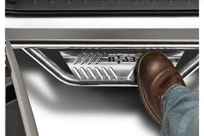 N-Fab 18c Wrangler JL 4 Door SUV Srw Podium Full Length Step System/Gear Polished Stainless