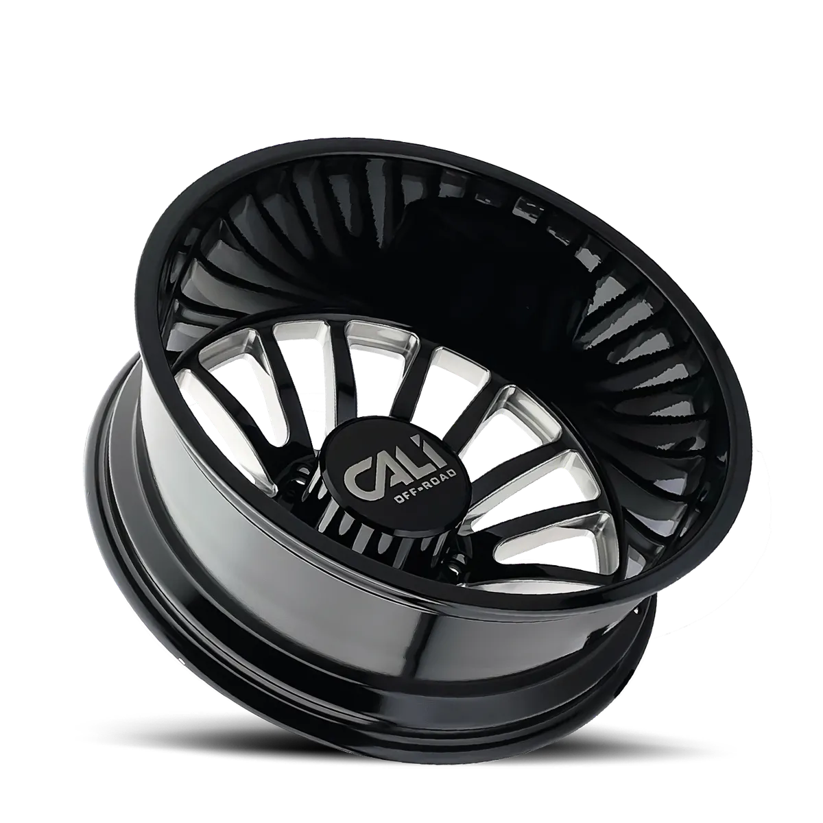 Dually Wheels Summit Dually 9110D GB 20x8.25 Milled Spokes Gloss Black 8 On 200 Bolt Pattern -232 Offset Cali Offroad Wheels product image