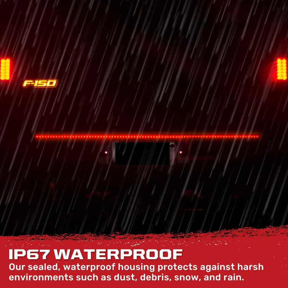 49inch Tailgate Bar w Red LED Brake Lights and White LED Reverse Lights 49inch bar fits most flare side and smaller tr product image