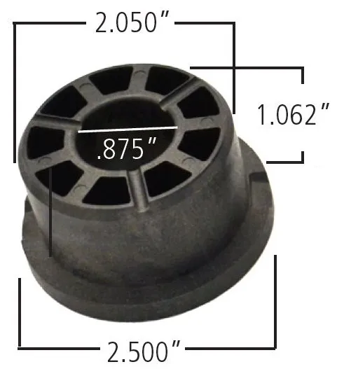 Delrin Control Arm Bushing 2.5 Inch Large OD 2.05 Inch Small OD .875 Inch Id 1.312 Inch OAL Ridetech product image