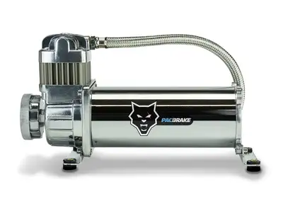 Pacbrake HP10300 (Basic) 12VDC HP425 Series Basic Air Compressor Kit - Chrome (Replacement Kit)