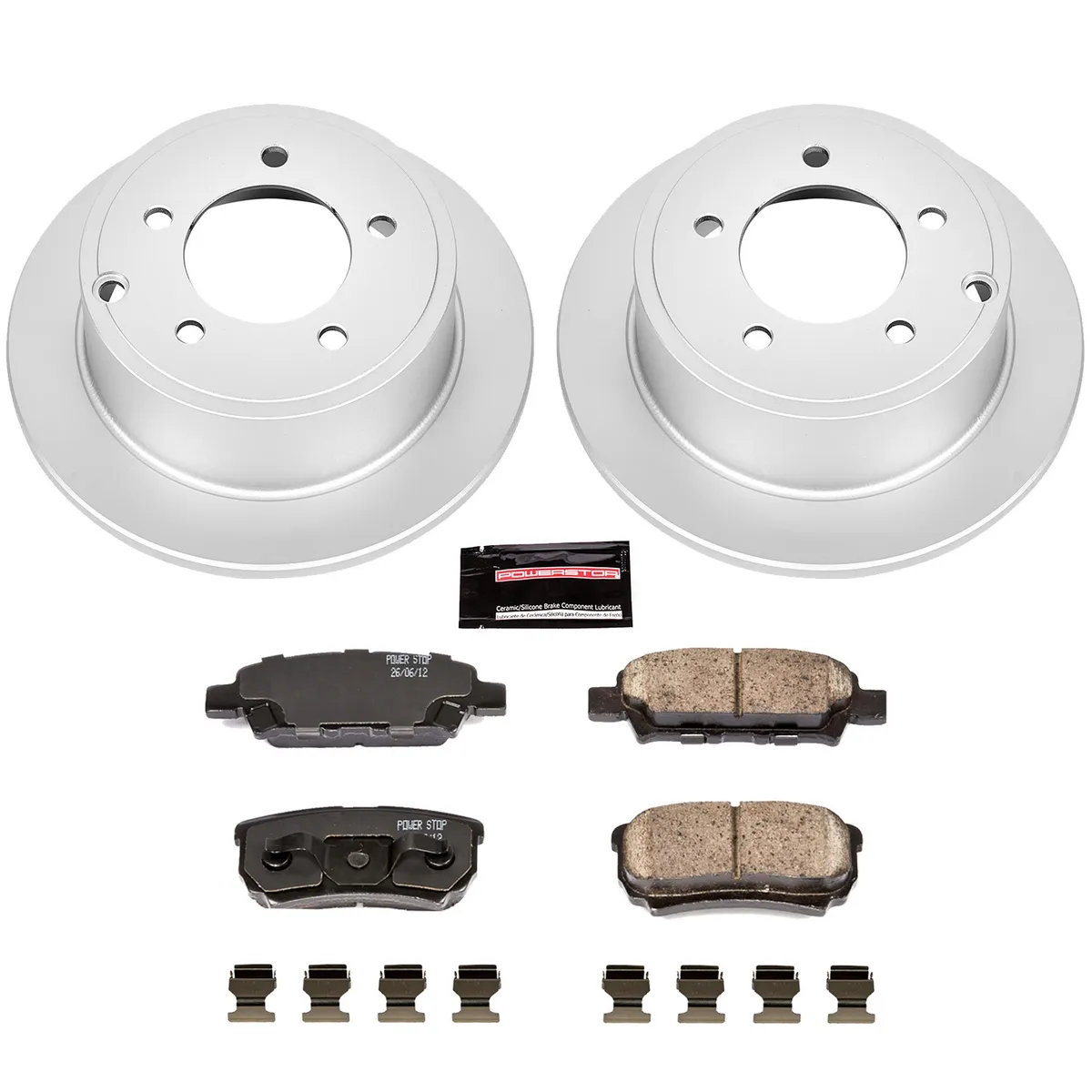Z17 Geomet Coated Rotor Kit: Genuine Geomet Fully Coated Rotors; Ceramic Pads W/Hardware product image