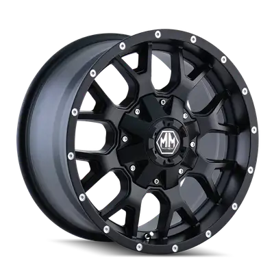 Mayhem Warrior (8015) Matte Black 20x9 6135/6139.7 8mm 106mm
