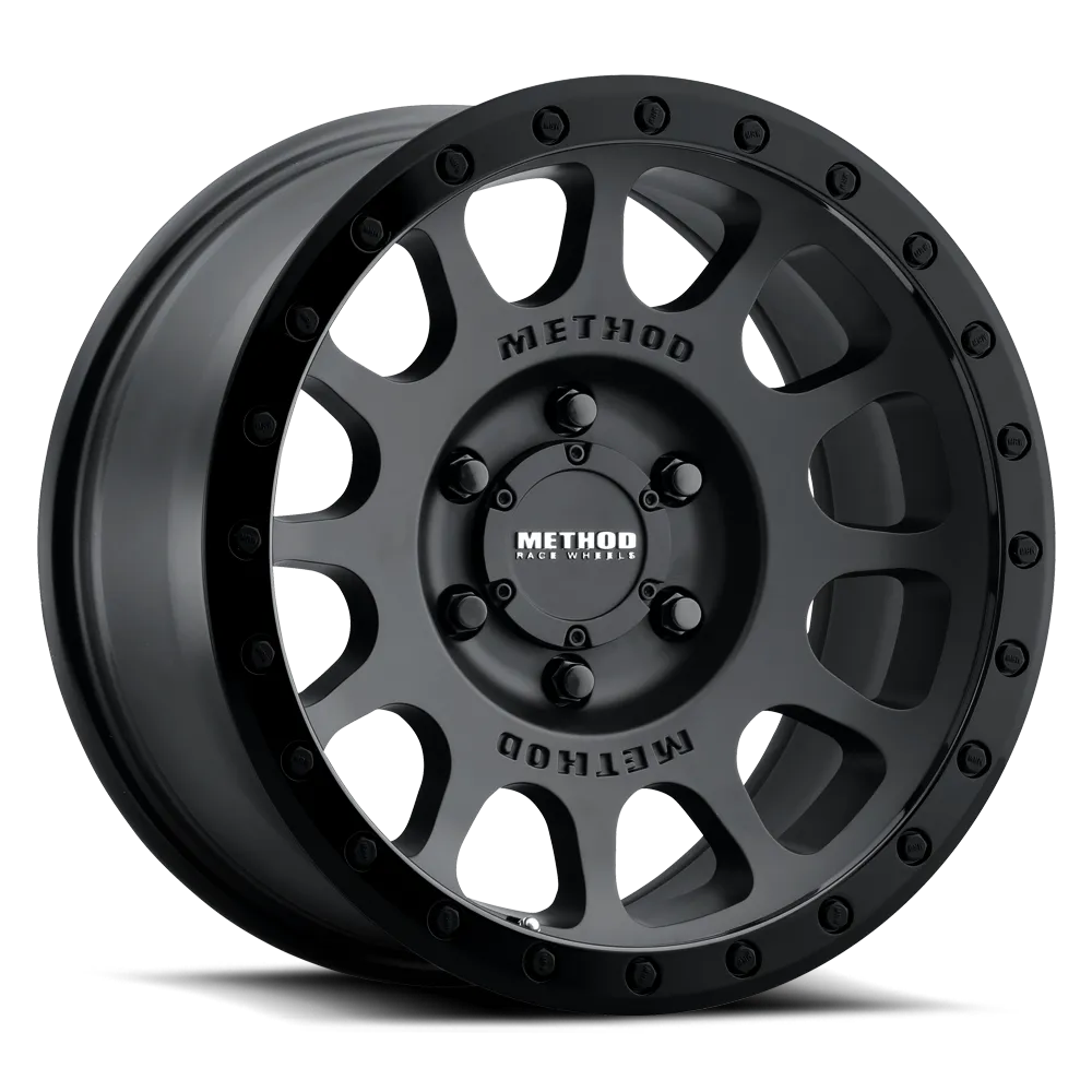 Aluminum Wheels 17x8.5 NV MR305 Bolt Pattern 6 On 139.7 Offset 0 Lip Size 1.3 Double Black BK Method product image