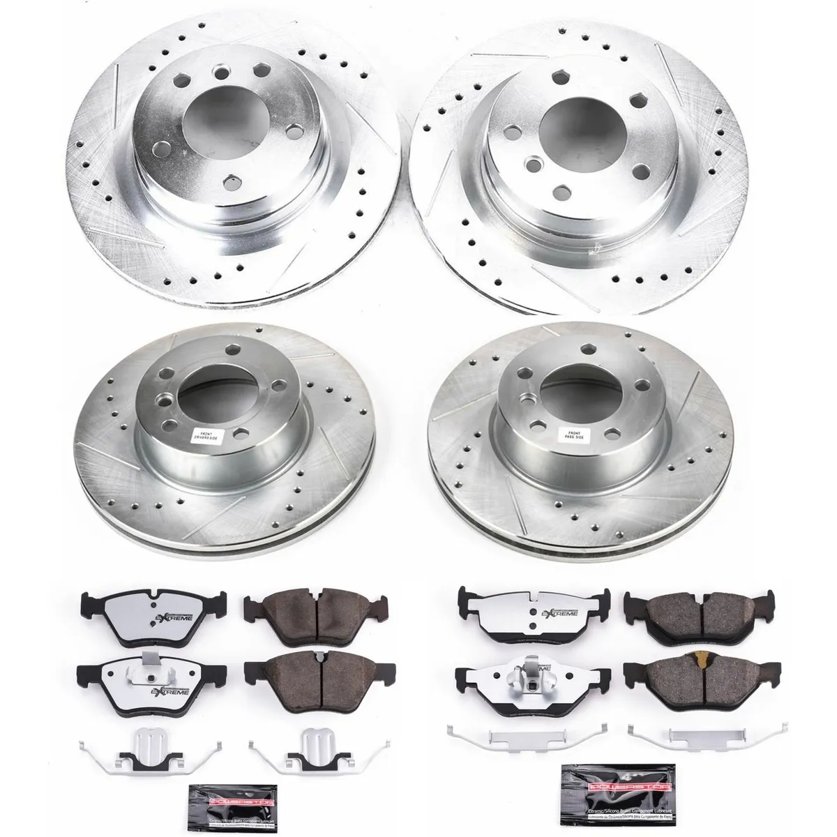 Z26 Street Warrior Upgrade Kit: Drilled/Slotted Rotors; Carbon-Fiber Ceramic Pads W/Hardware; Pad Sensors product image