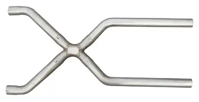 Pypes Performance exhaust Exhaust X-Pipe Kit Intermediate Pipe 3.5 in Crossover Hardware Incl Natural 409 Stainless Steel Pypes Exhaust