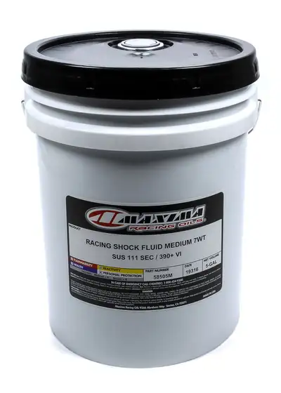Maxima Racing Shock Fluid Performance Auto Medium 7wt 111/390 5 Gal Pail