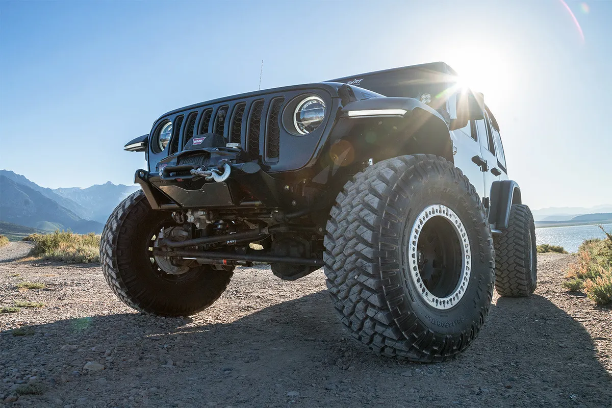 EVO Manufacturing KSPEC Pre Runner Front Winch Tube Bumper - Raw - JT/JL/JK product image