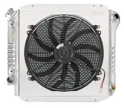 COLD-CASE Radiators 66-77 Ford Bronco with Late Model V8 Performance Aluminum Radiator Module Cold Case Radiators