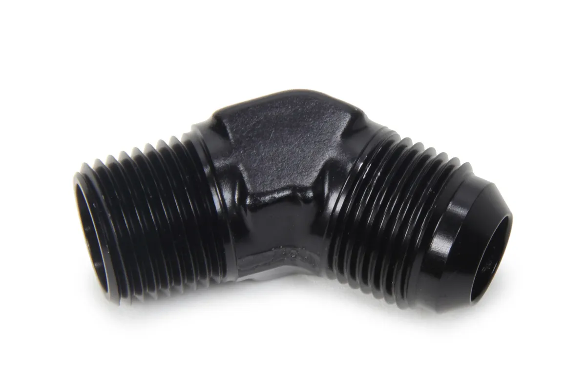 XRP 10an Male 45 degree to 1/2 Npt Fitting Black