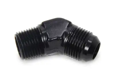 XRP 10an Male 45 degree to 1/2 Npt Fitting Black