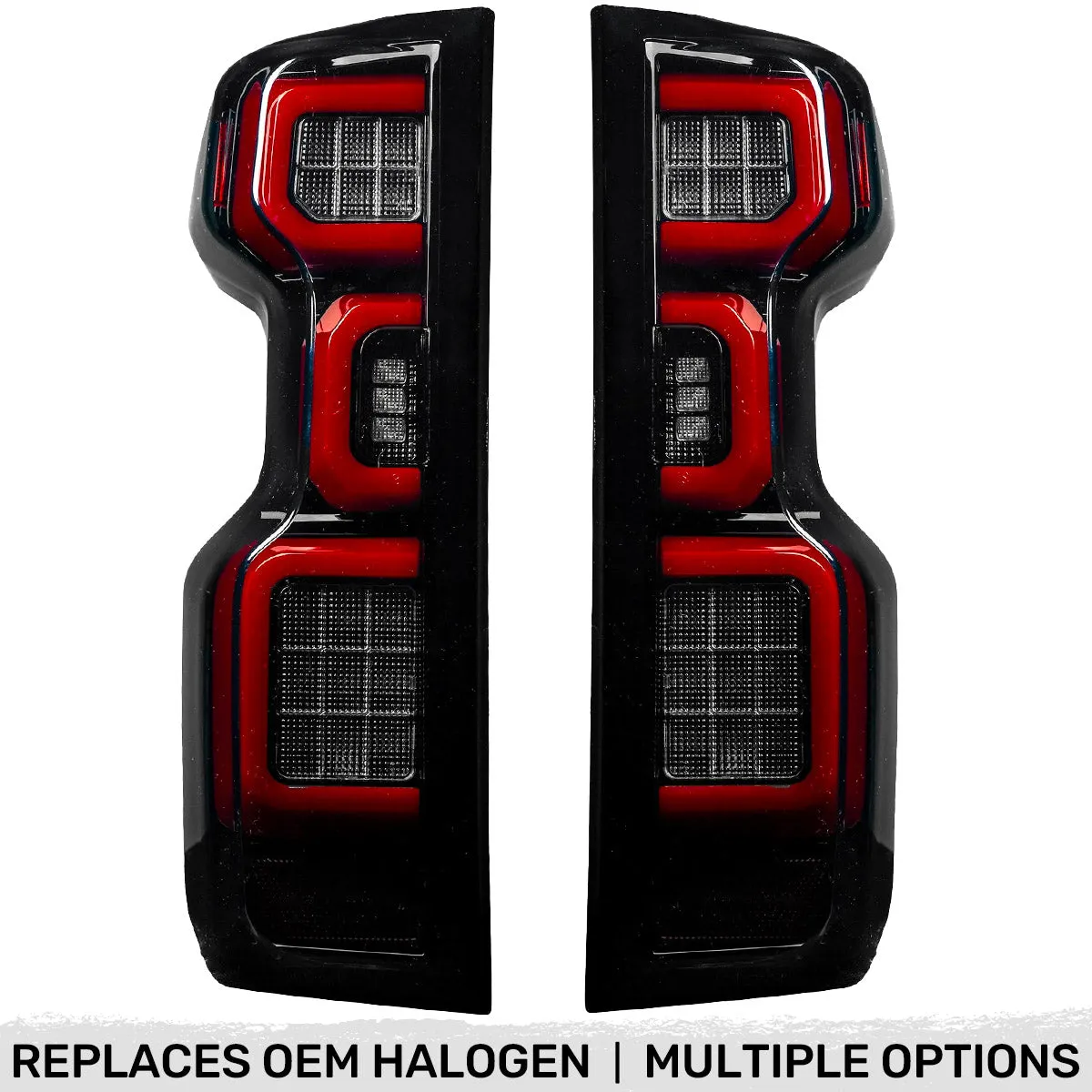 Chevy Silverado 2500/3500 20-23 Ultra Bright OLED Tail Lights (Replaces Factory/OEM Halogen Tail Lights Only) - Multiple Lens product image