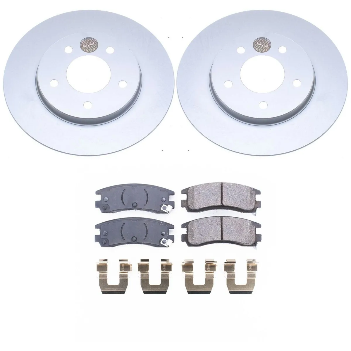 Z17 Geomet Coated Rotor Kit: Genuine Geomet Fully Coated Rotors; Ceramic Pads W/Hardware product image