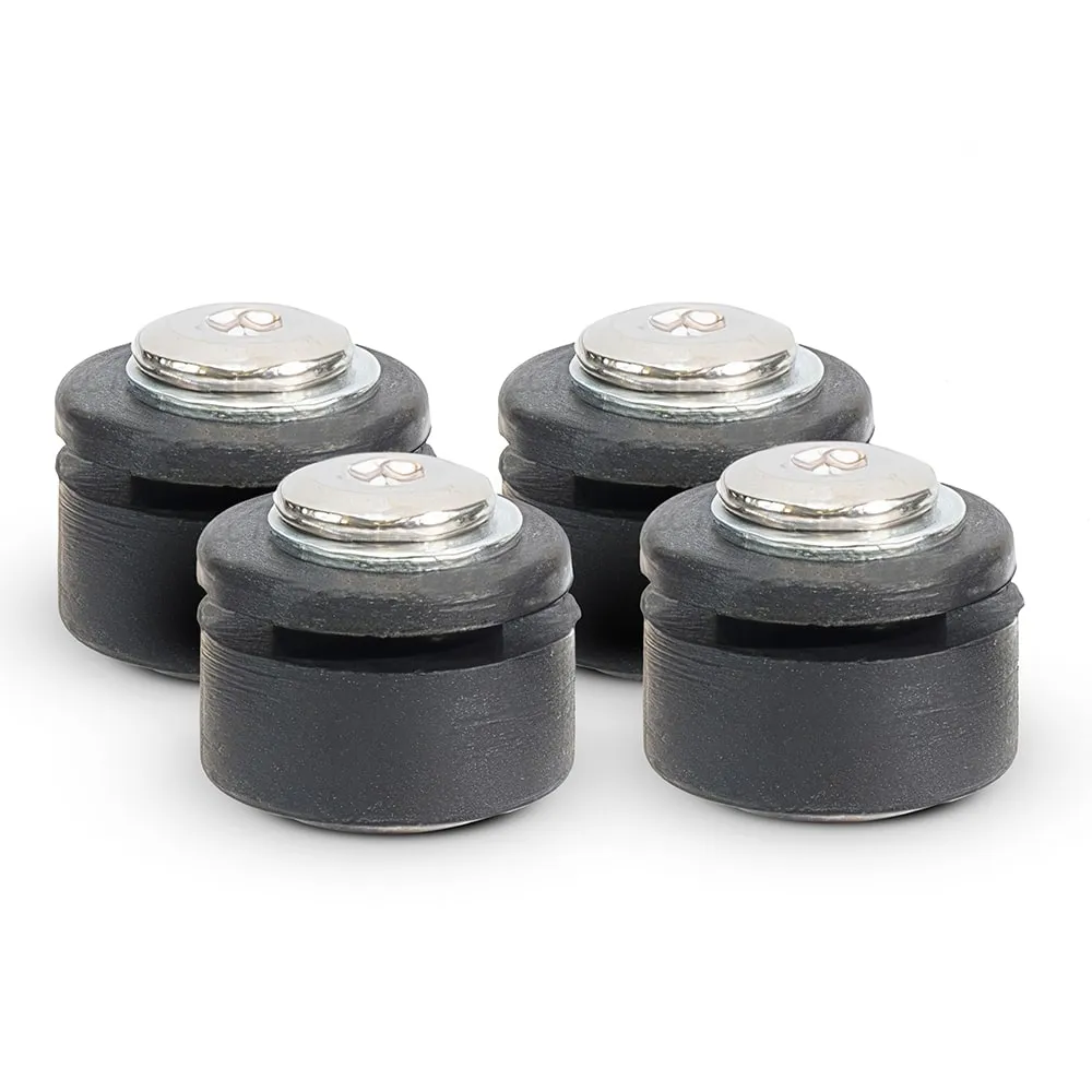 90, 100, 200, 300, 400, 450 Series Rubber Vibration isolators with Improved Mounts, Stealth Black, Set of 4 product image