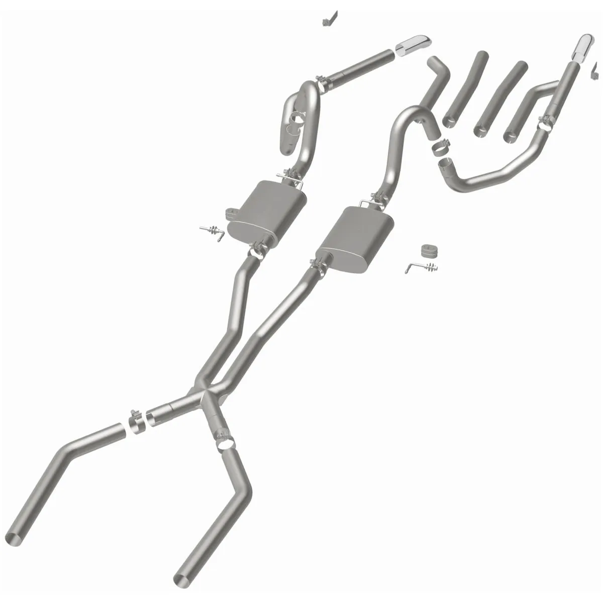 MagnaFlow Exhaust Products 15893 Street Series Stainless Crossmember-Back System product image
