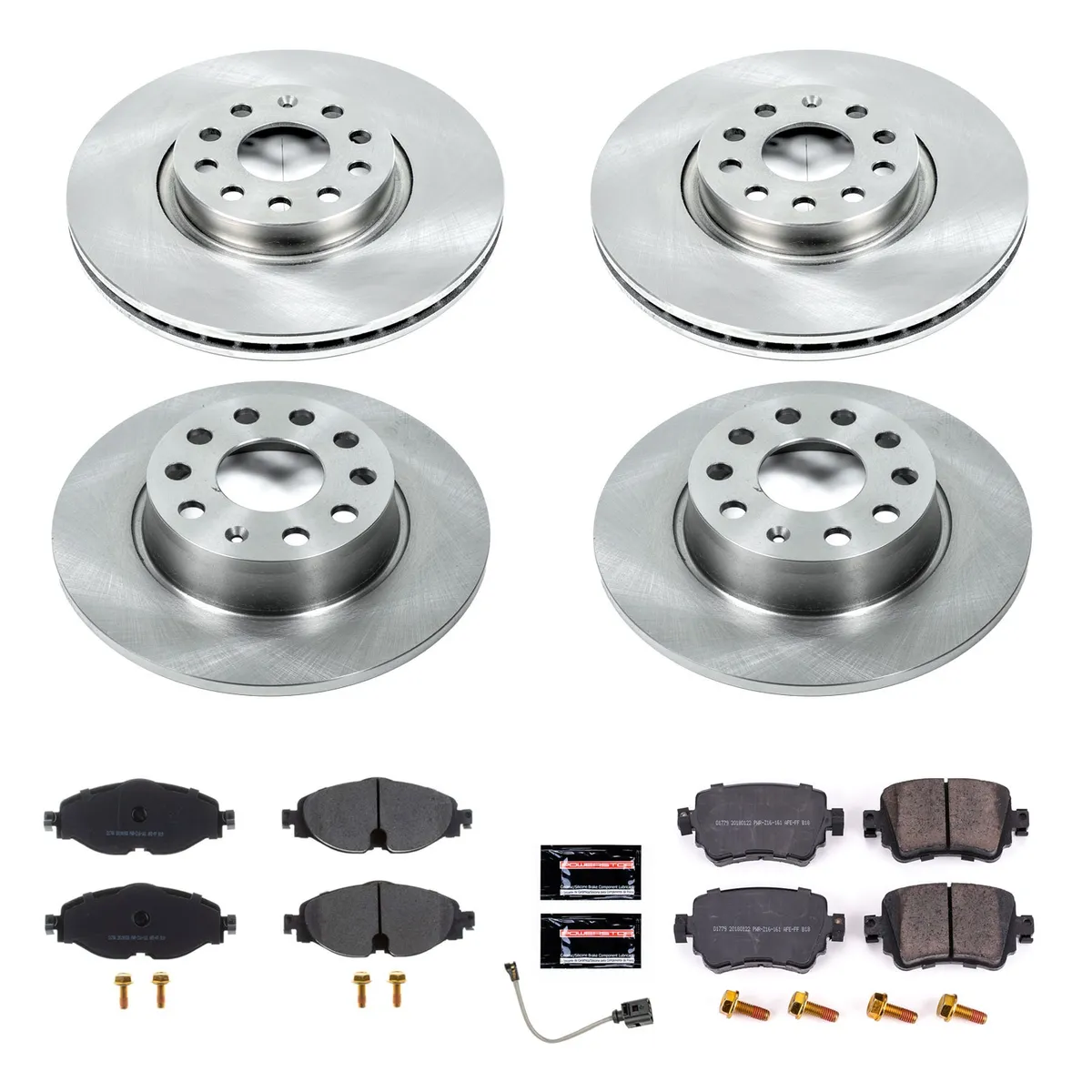 Z17 Direct Replacement Kit: Rotors; Ceramic Pads W/Hardware; Pad Sensors product image